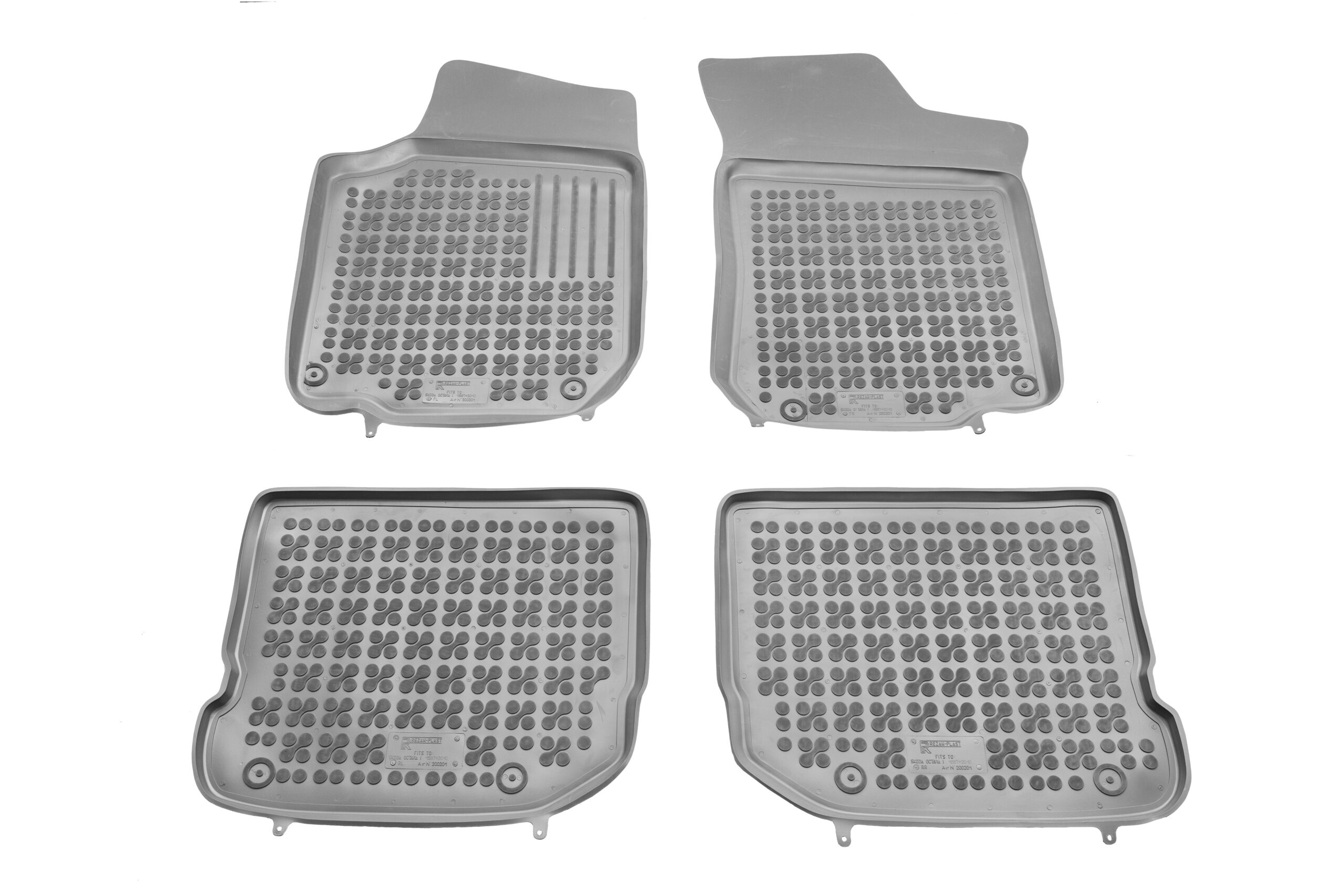 Λαστιχένια πατάκια VW Golf 4 / VW Bora / VW Jetta / VW Beetle / Skoda Octavia (1997-2010) / Seat Leon και Toledo (1999-2005) - τύπου σκαφάκι - γκρι - 4τμχ., Rezaw Plast - € 86,9 Λαστιχένια πατάκια VW Golf 4 / VW Bora / VW Jetta / VW Beetle / Skoda Octavia (1997-2010) / Seat Leon και Toledo (1999-2005) - τύπου σκαφάκι - γκρι - 4τμχ., Rezaw Plast