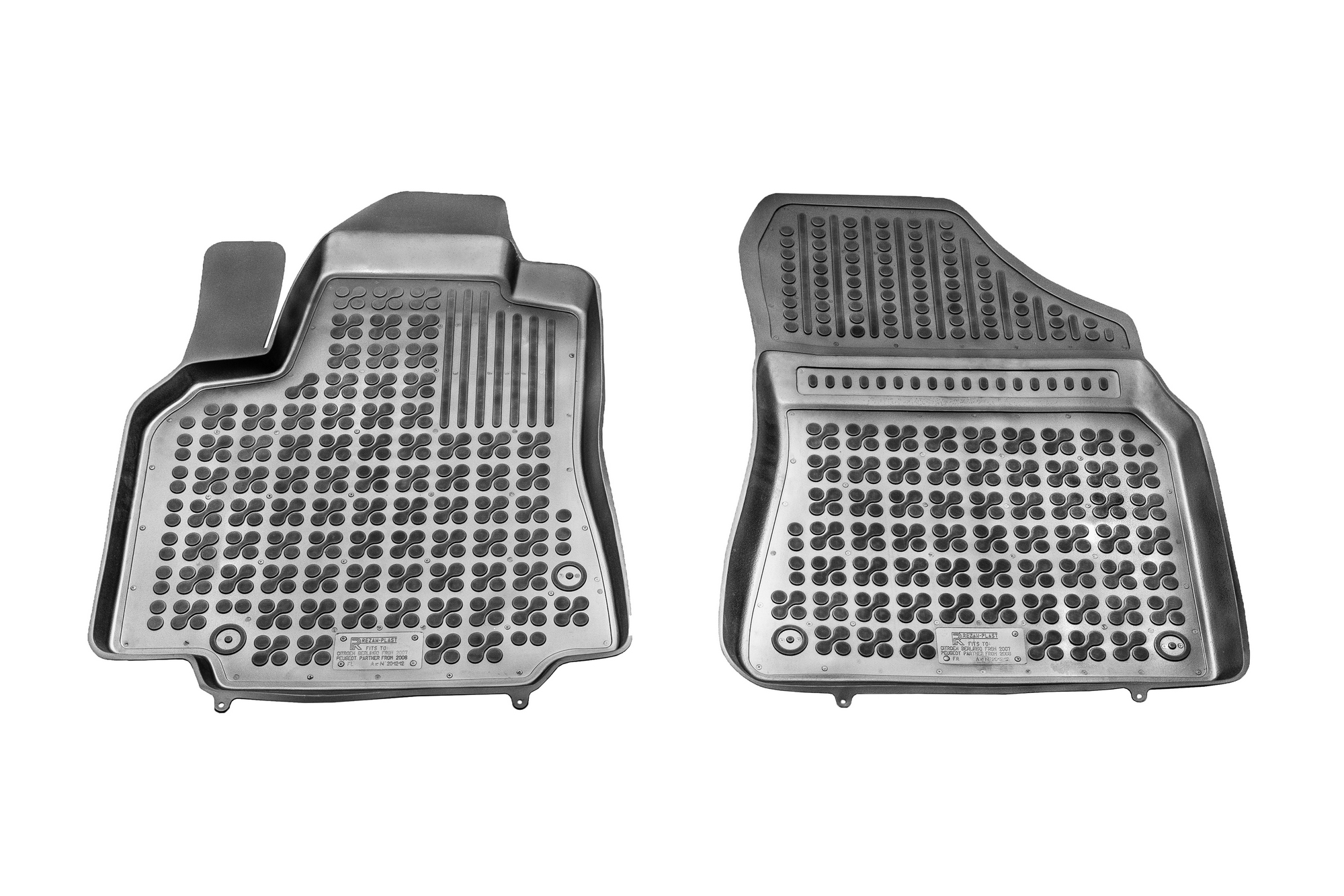 Λαστιχένια πατάκια PEUGEOT Partner II / CITROEN Berlingo II (2008-2018) - front - τύπου σκαφάκι - 2τμχ., Rezaw Plast - € 48,9 Λαστιχένια πατάκια PEUGEOT Partner II / CITROEN Berlingo II (2008-2018) - front - τύπου σκαφάκι - 2τμχ., Rezaw Plast