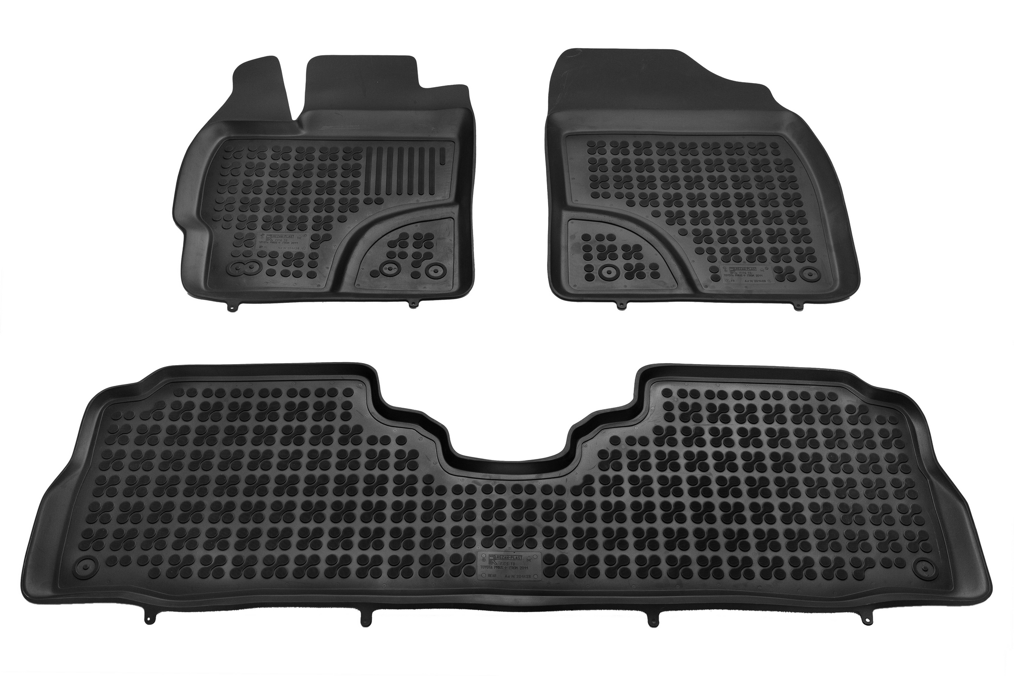 Λαστιχένια πατάκια TOYOTA Prius + (2011-2017) - τύπου σκαφάκι - 3τμχ., Rezaw Plast - € 57,9 Λαστιχένια πατάκια TOYOTA Prius + (2011-2017) - τύπου σκαφάκι - 3τμχ., Rezaw Plast