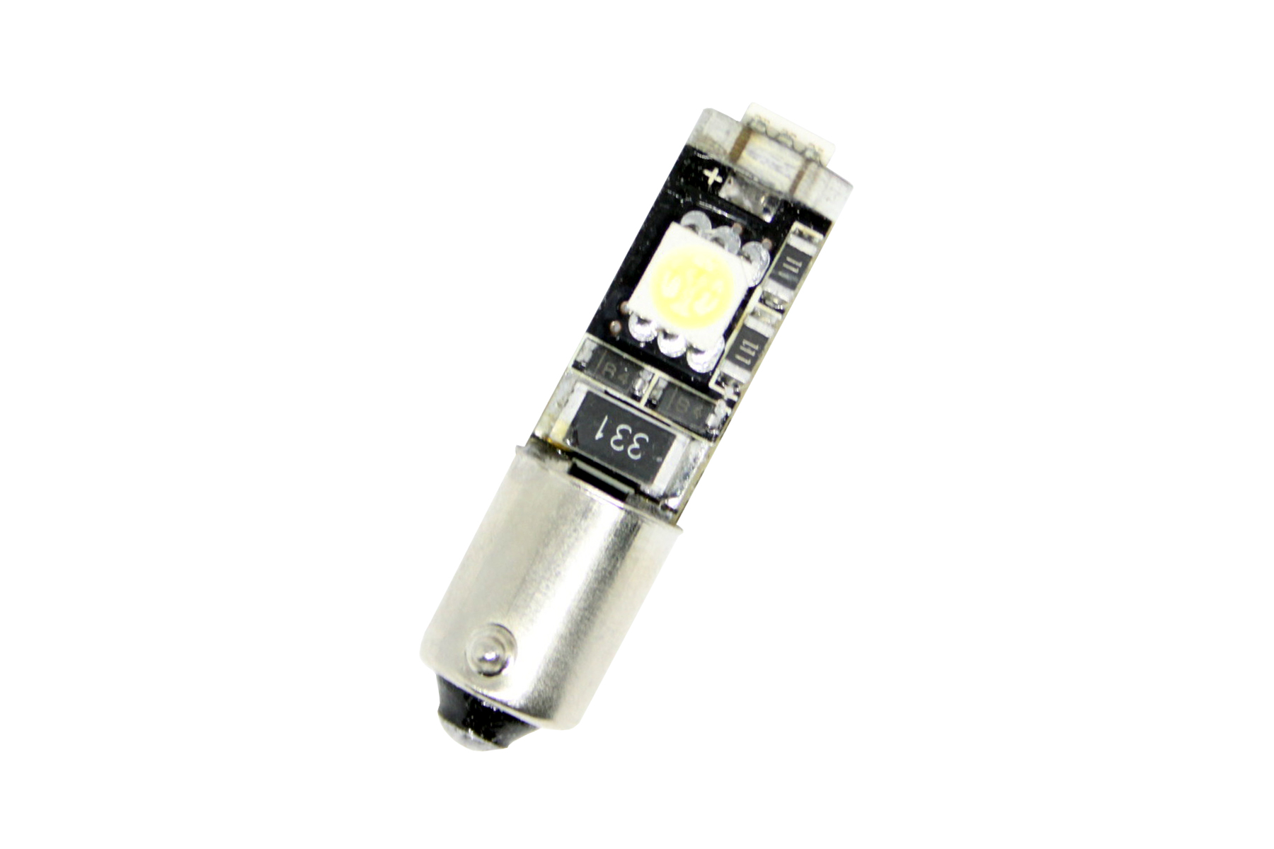Led λάμπα τύπου BA9S CANBUS με 3 SMD led εκ διαμέτρου αντίθετα - 1τμχ. - € 6,9 Led λάμπα τύπου BA9S CANBUS με 3 SMD led εκ διαμέτρου αντίθετα - 1τμχ.