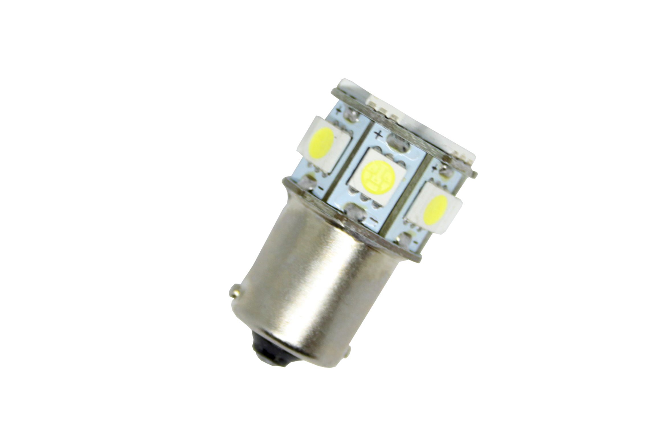 Led λάμπα τύπου BA15S με 13 SMD led μονού φωτισμού λευκή - 1τμχ. - € 6,9 Led λάμπα τύπου BA15S με 13 SMD led μονού φωτισμού λευκή - 1τμχ.