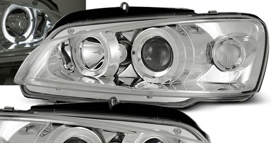 Φανάρια εμπρός Peugeot 106 angel eyes, χρωμίου, με λάμπες (Η1) - σετ 2τμχ. - € 315,9 Φανάρια εμπρός Peugeot 106 angel eyes, χρωμίου, με λάμπες (Η1) - σετ 2τμχ.