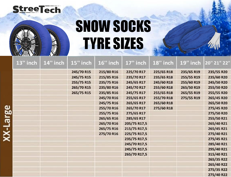 Χιονοκουβέρτες Streetech Pro Series - λευκό χρώμα - μέγεθος XXL - σετ 2τμχ. - € 36,9 Χιονοκουβέρτες Streetech Pro Series - λευκό χρώμα - μέγεθος XXL - σετ 2τμχ.
