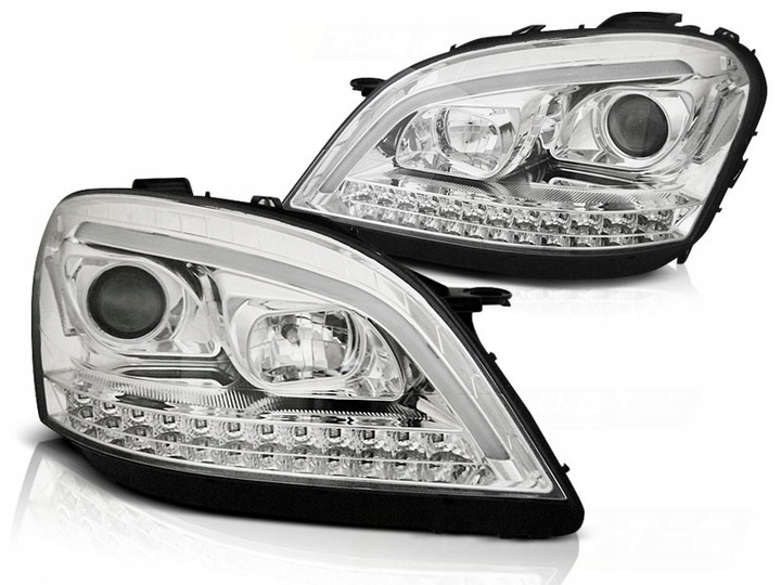 Φανάρια εμπρός Mercedes ML W164 (2005-2008) led chrome με τρεχούμενο φλας - σετ 2τμχ. - € 808,9 Φανάρια εμπρός Mercedes ML W164 (2005-2008) led chrome με τρεχούμενο φλας - σετ 2τμχ.