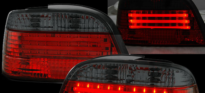 Πίσω φανάρια led με 3 φωτιζόμενες ταινίες για BMW E38 (1994-2001) - μαύρα - σετ 2τμχ. - € 307,9 Πίσω φανάρια led με 3 φωτιζόμενες ταινίες για BMW E38 (1994-2001) - μαύρα - σετ 2τμχ.