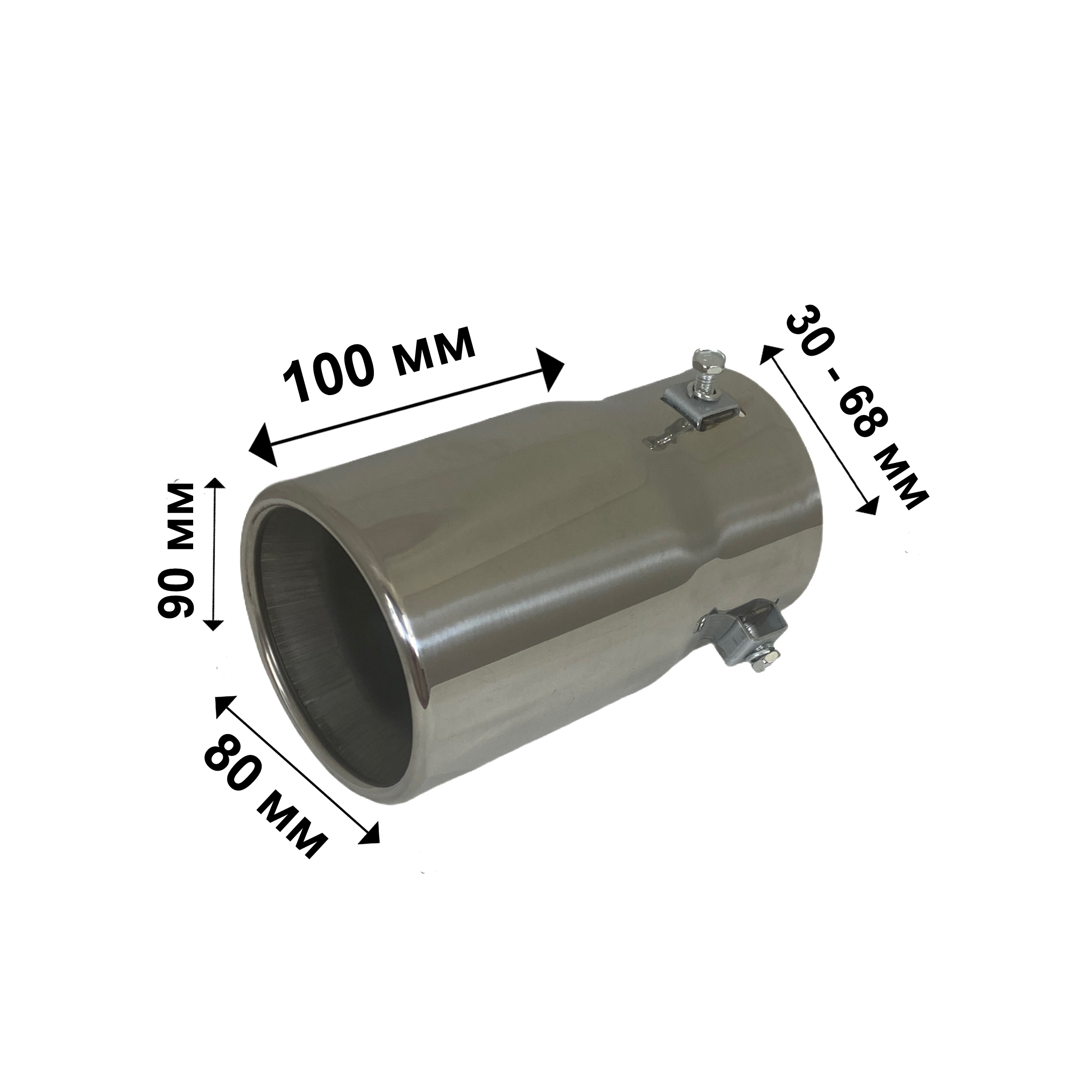 Άκρο εξάτμισης - μονή ελλειπτική - πλάτος 78mm - € 19,9 Άκρο εξάτμισης - μονή ελλειπτική - πλάτος 78mm