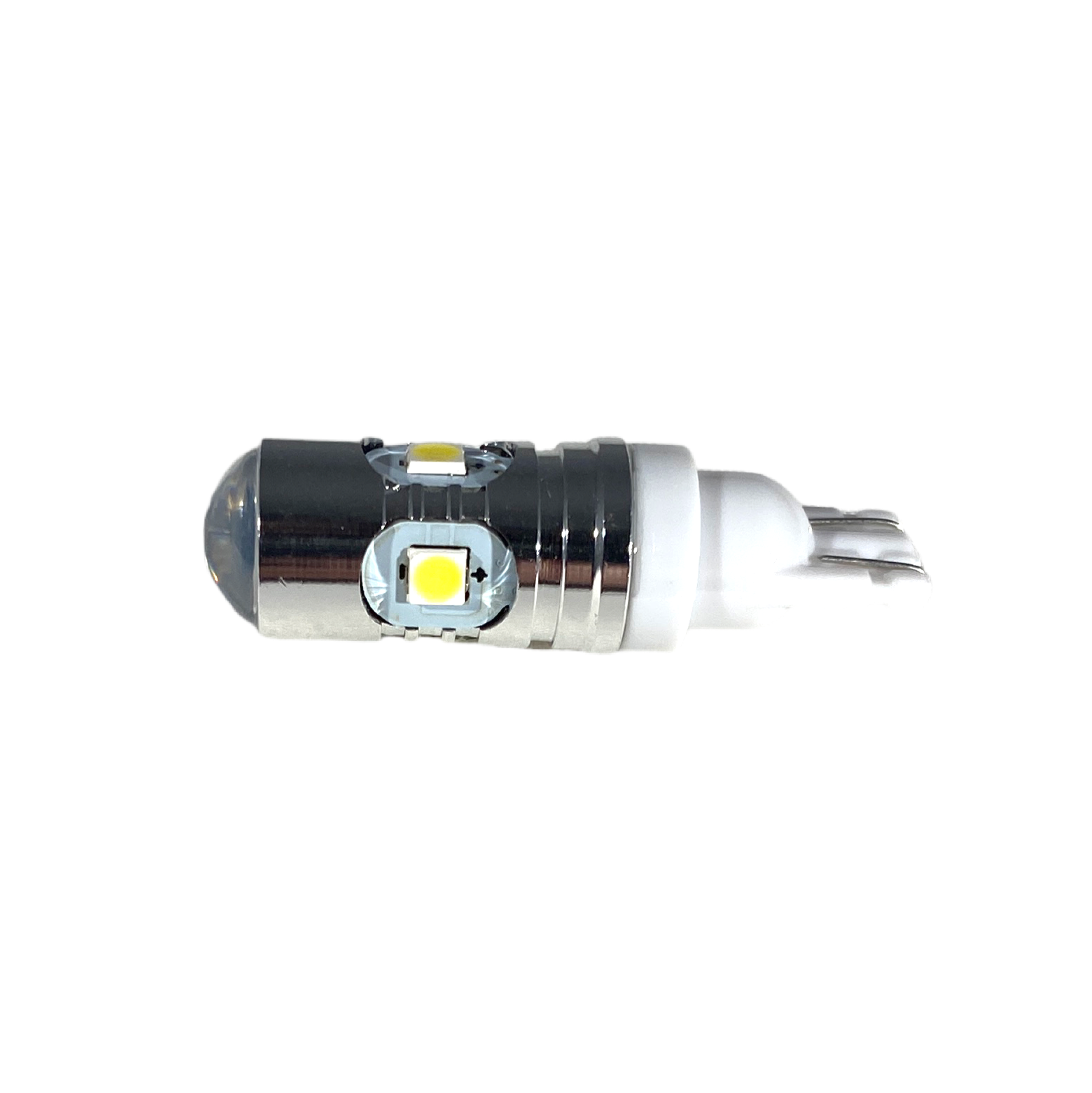 Led λάμπα T10 με 5 led 3030 και προτζέκτορα - 1τμχ. - € 9,9 Led λάμπα T10 με 5 led 3030 και προτζέκτορα - 1τμχ.