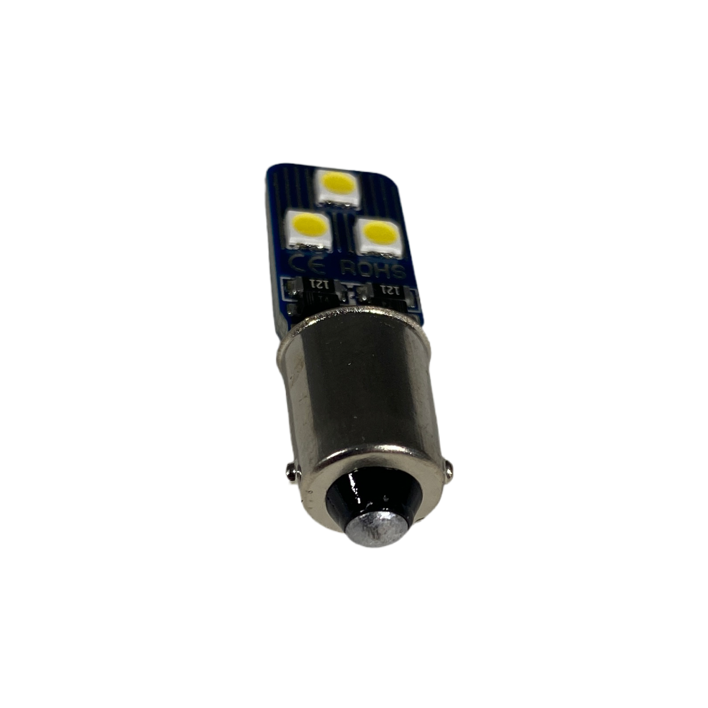 Led λάμπα BA9 με 6 led 3030 CANBUSε κ διαμέτρου αντίθετα- 1τμχ. - € 6,9 Led λάμπα BA9 με 6 led 3030 CANBUSε κ διαμέτρου αντίθετα- 1τμχ.
