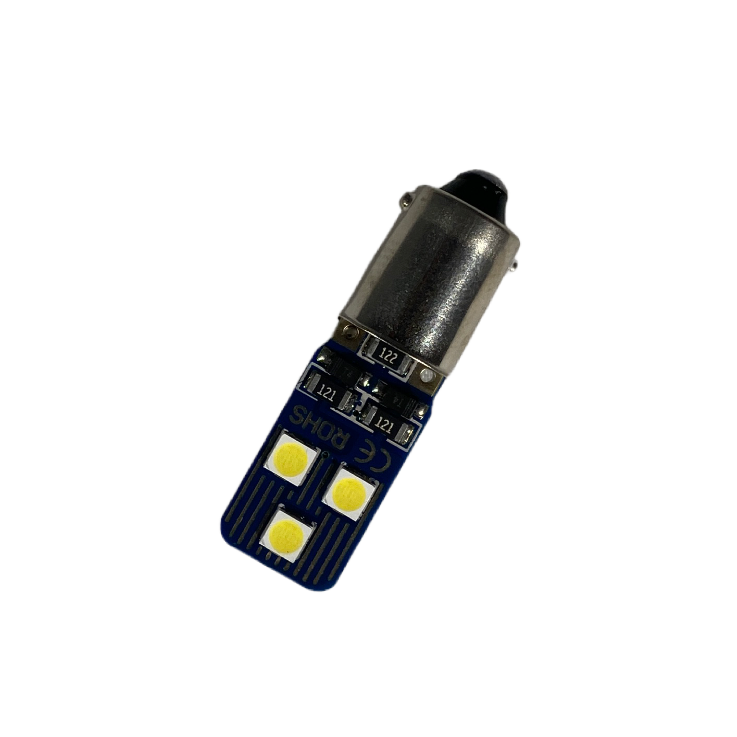 Led λάμπα BA9 με 6 led 3030 CANBUSε κ διαμέτρου αντίθετα- 1τμχ. - € 6,9 Led λάμπα BA9 με 6 led 3030 CANBUSε κ διαμέτρου αντίθετα- 1τμχ.