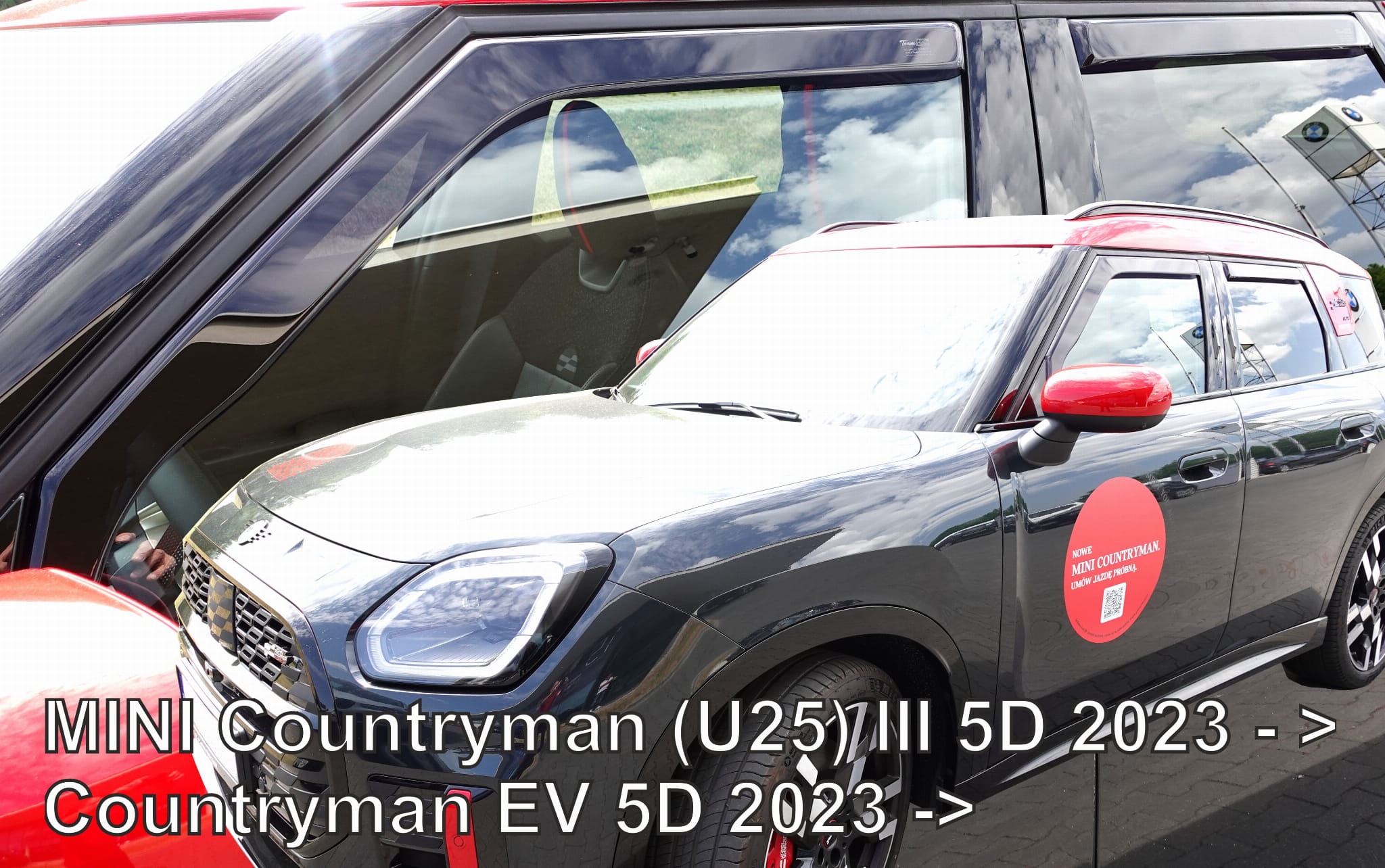 Ανεμοθραύστες Mini Countryman (2023+) - 4τμχ. εμπρός και πίσω, Heko - € 79,9 Ανεμοθραύστες Mini Countryman (2023+) - 4τμχ. εμπρός και πίσω, Heko