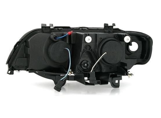 Φανάρια εμπρός BMW X5 (1999-2003) με φώτα ημέρας και angel eyes - μαύρα , με λάμπες (Η1) - σετ 2τμχ. - € 512,9 Φανάρια εμπρός BMW X5 (1999-2003) με φώτα ημέρας και angel eyes - μαύρα , με λάμπες (Η1) - σετ 2τμχ.