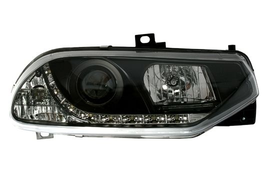 Φανάρια εμπρός Alfa Romeo 156 (1997-2003) led - μαύρα , με λάμπες (Η1) - σετ 2τμχ. - € 483,9 Φανάρια εμπρός Alfa Romeo 156 (1997-2003) led - μαύρα , με λάμπες (Η1) - σετ 2τμχ.