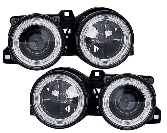 Φανάρια εμπρός BMW E30 (1982-1994 με σταυρό - μαύρα chrome , χωρίς λάμπες (Η7) - σετ 2τμχ. - € 263,9 Φανάρια εμπρός BMW E30 (1982-1994 με σταυρό - μαύρα chrome , χωρίς λάμπες (Η7) - σετ 2τμχ.