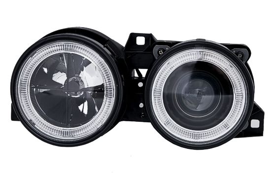 Φανάρια εμπρός BMW E30 (1982-1994 με σταυρό - μαύρα chrome , χωρίς λάμπες (Η7) - σετ 2τμχ. - € 263,9 Φανάρια εμπρός BMW E30 (1982-1994 με σταυρό - μαύρα chrome , χωρίς λάμπες (Η7) - σετ 2τμχ.