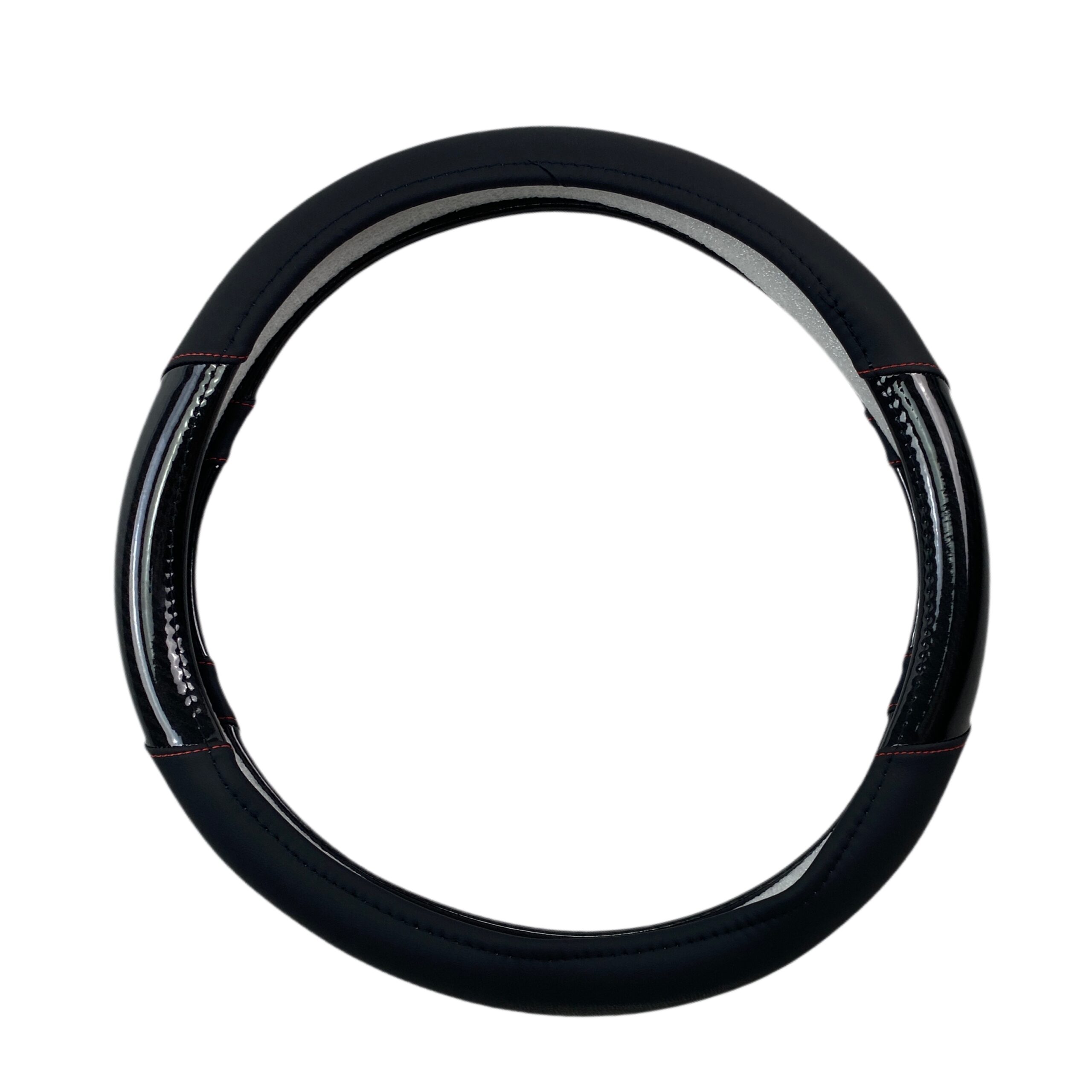 Δερμάτινο κάλυμμα τιμονιού 38 cm - Carbon - κόκκινες ραφές - 1 τμχ. - € 26,9 Δερμάτινο κάλυμμα τιμονιού 38 cm - Carbon - κόκκινες ραφές - 1 τμχ.
