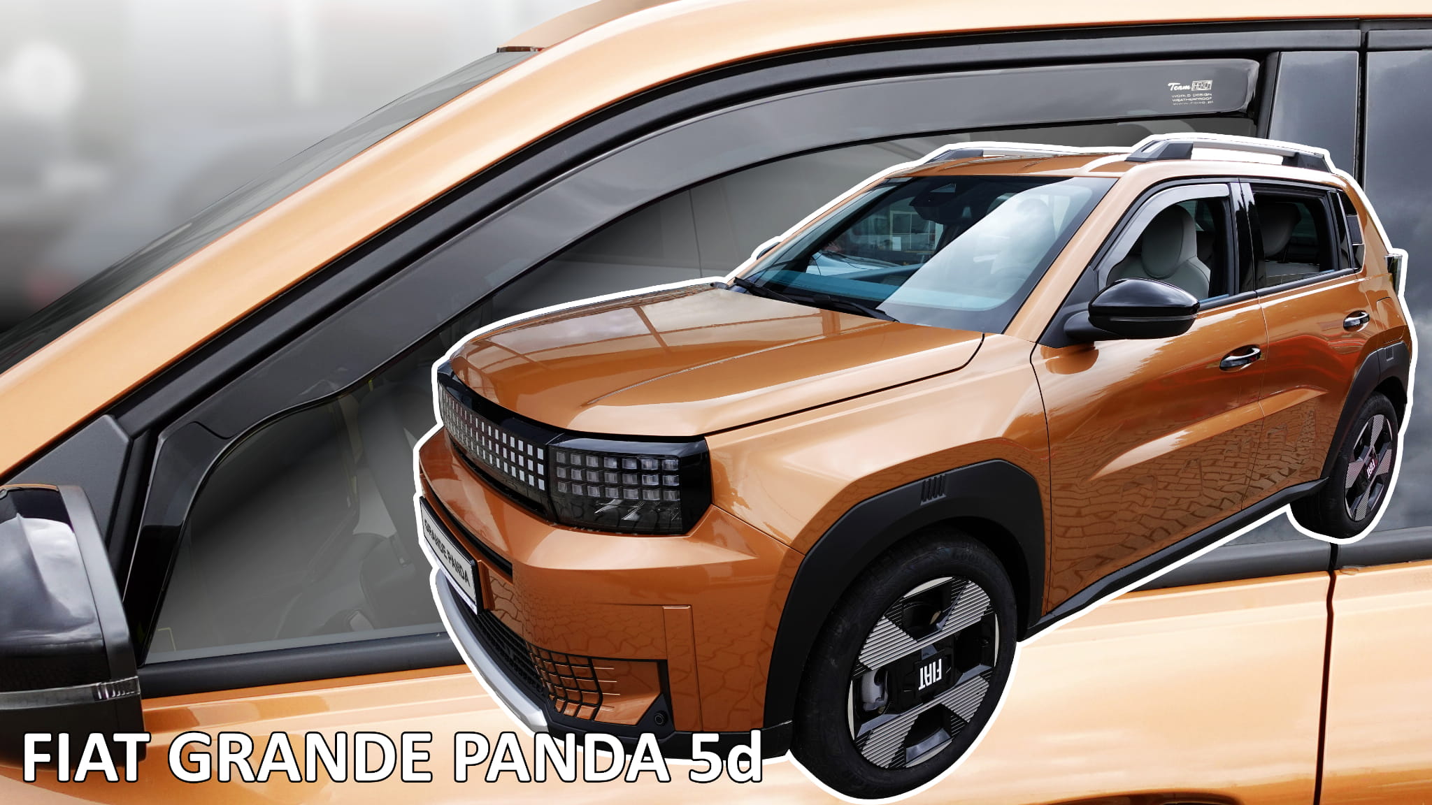 Ανεμοθραύστες Fiat Grande Panda / Electric / Hybrid (2025+) - 2τμχ. εμπρός, Heko - € 56,9 Ανεμοθραύστες Fiat Grande Panda / Electric / Hybrid (2025+) - 2τμχ. εμπρός, Heko