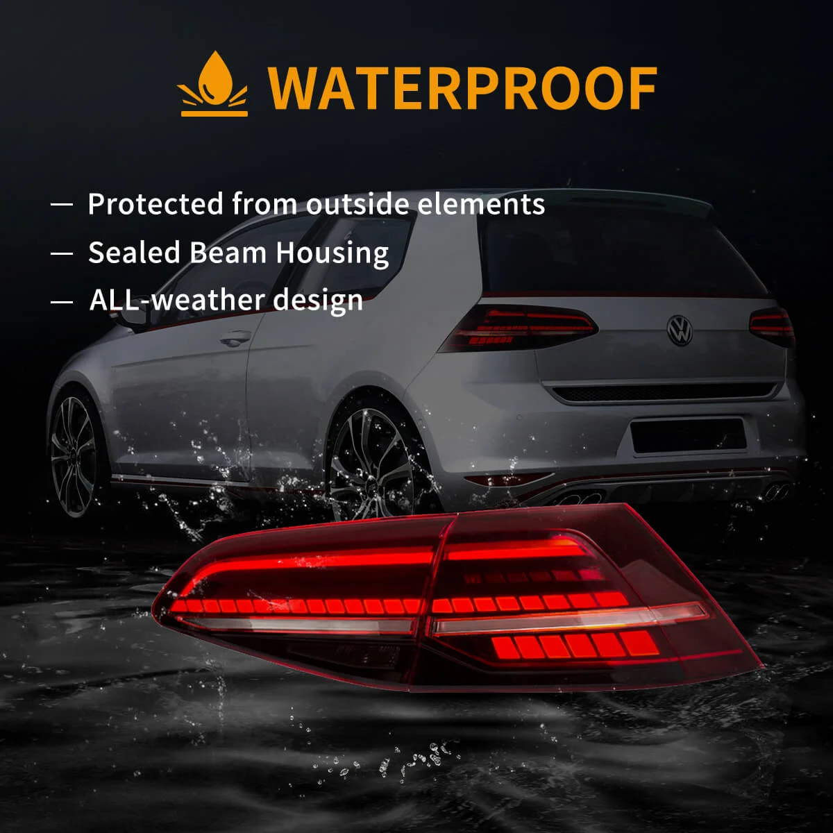 Πίσω φανάρια led Vw Golf 7 / 7.5 GTI / R design (2014-2021) με τρέχουμενο φλας, κόκκινα - σετ 2τμχ. - € 386,9 Πίσω φανάρια led Vw Golf 7 / 7.5 GTI / R design (2014-2021) με τρέχουμενο φλας, κόκκινα - σετ 2τμχ.