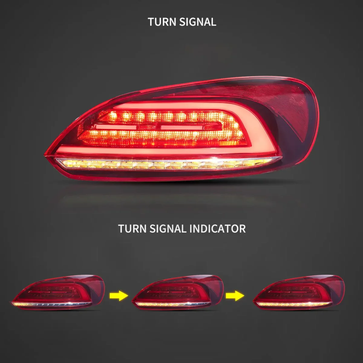 Πίσω φανάρια led Vw Scirocco (2009-2014) με τρέχουμενο φλας, κόκκινα - σετ 2τμχ. - € 658,9 Πίσω φανάρια led Vw Scirocco (2009-2014) με τρέχουμενο φλας, κόκκινα - σετ 2τμχ.