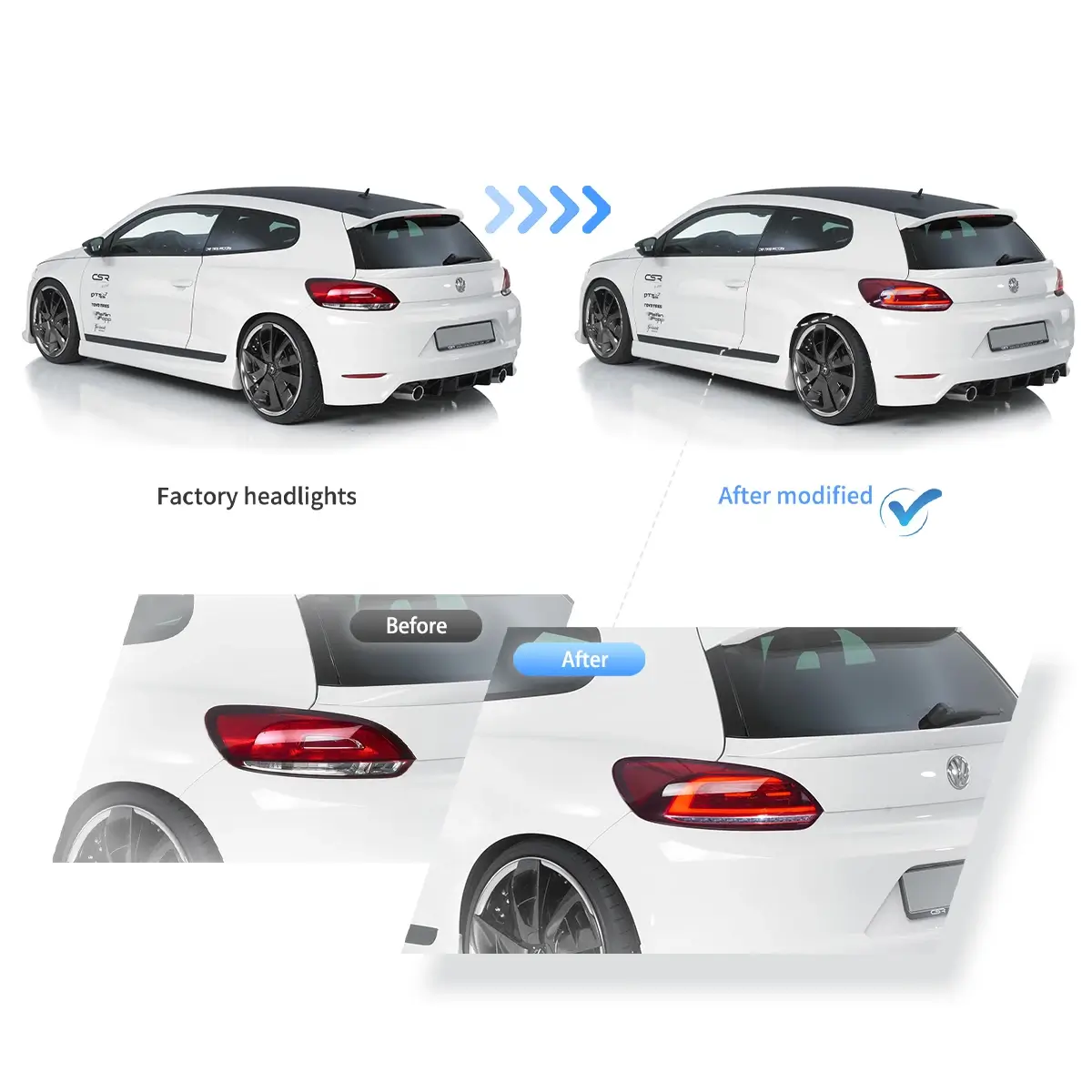 Πίσω φανάρια led Vw Scirocco (2009-2014) με τρέχουμενο φλας, κόκκινα - σετ 2τμχ. - € 658,9 Πίσω φανάρια led Vw Scirocco (2009-2014) με τρέχουμενο φλας, κόκκινα - σετ 2τμχ.