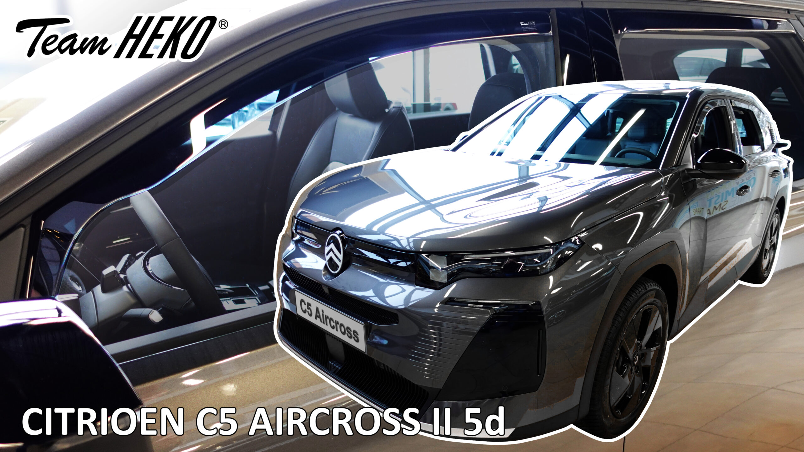 Ανεμοθραύστες Citroen C5 Aircross / ë-C5 Aircross (2025+) - 4τμχ. εμπρός και πίσω, Heko - € 79,9 Ανεμοθραύστες Citroen C5 Aircross / ë-C5 Aircross (2025+) - 4τμχ. εμπρός και πίσω, Heko