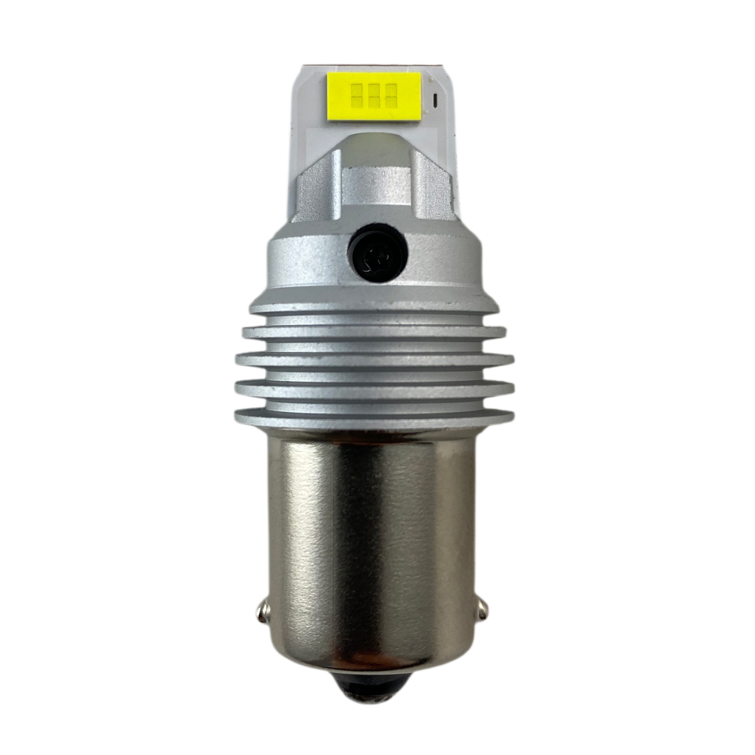 Led λάμπα τύπου BA15S με 2 εξαπύρηνα SMD led και CSP chipset - κίτρινη- 1τμχ. - € 14,9 Led λάμπα τύπου BA15S με 2 εξαπύρηνα SMD led και CSP chipset - κίτρινη- 1τμχ.