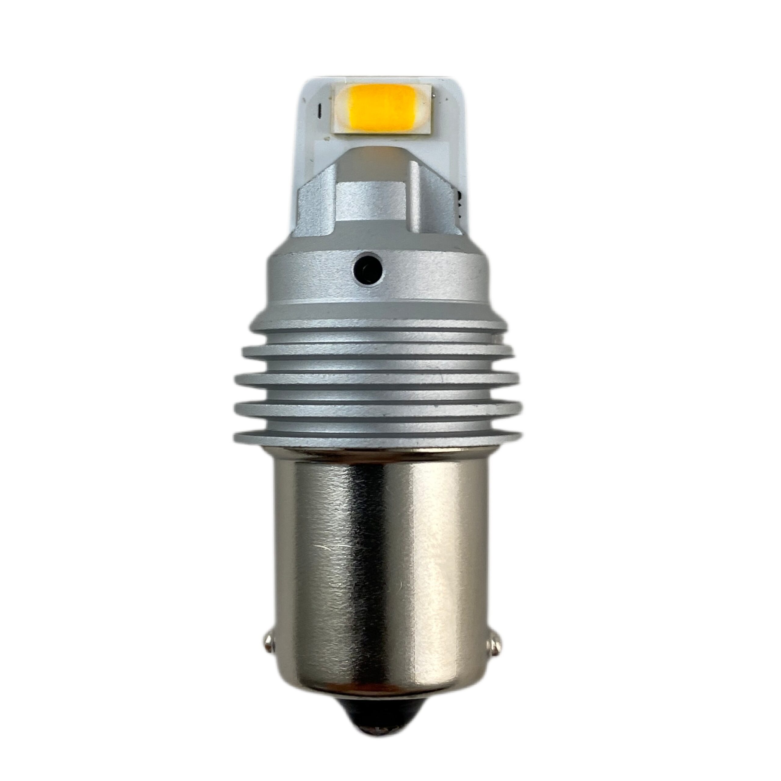 Led λάμπα τύπου BA15S με 2 εξαπύρηνα SMD led και CSP chipset - κίτρινη- 1τμχ. - € 14,9 Led λάμπα τύπου BA15S με 2 εξαπύρηνα SMD led και CSP chipset - κίτρινη- 1τμχ.